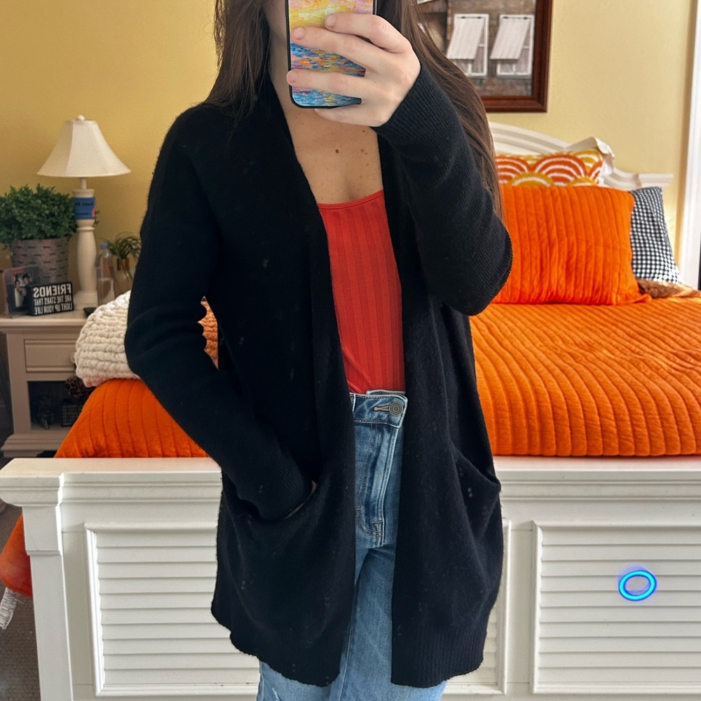 Aqua Cashmere Cardigan - Picture 5 of 6